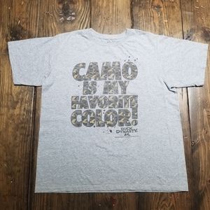 Men's Duck Dynasty T Shirt Size L Heather Gray